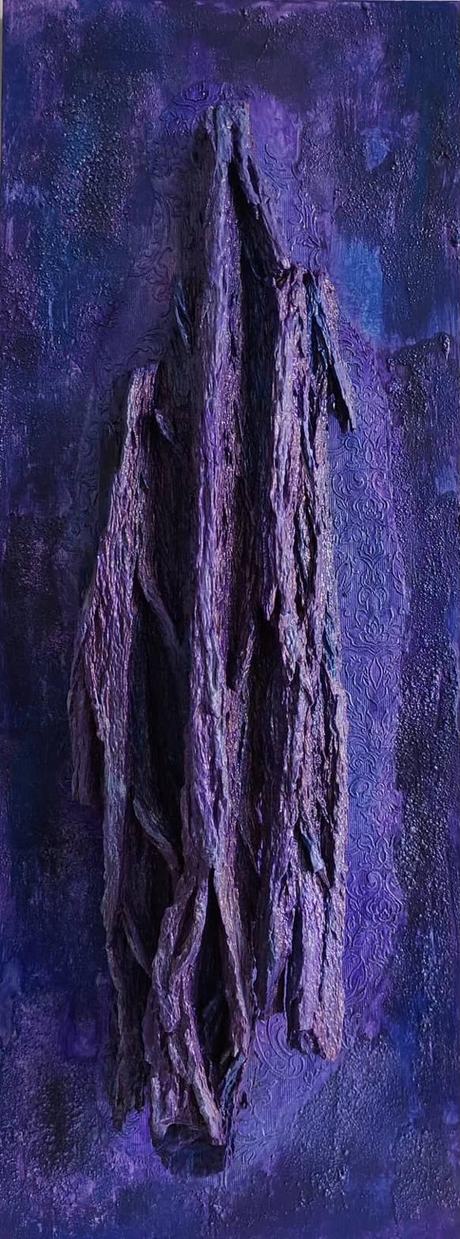 Originalgemälde in Violett